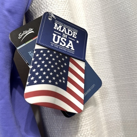 NWT Women’s Sofibella Purple & White Polyester & Spandex UV Tennis Golf Top XS - Picture 4 of 9